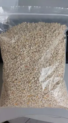 Corn grits, corn flour, corn germ.