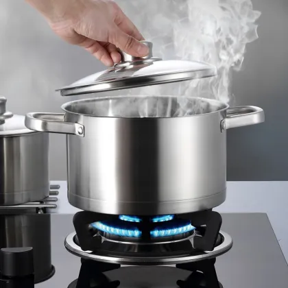 High quanlity cheapest price europe-style s/s soup pot stock pot with cover