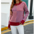 Damen Crew Neck Farbblockpullover