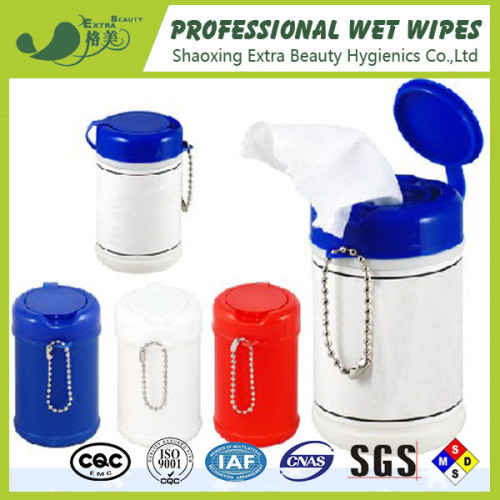 Mini Canister Baby Wet Wipes With Keychain