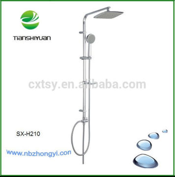 stainless steel soap dish and shower set series 25mm steel round slider rail bar