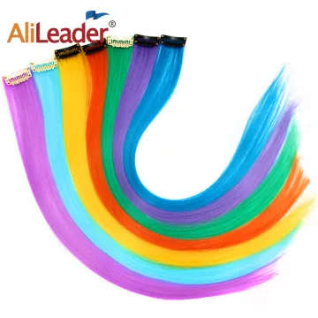 AliLeader Synthetic Silky Straight One Clip Hair Piece Clip In Hair Extension