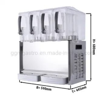 Commercial High Quality 4 Tanks Cold Juice Dispenser Beverage/Large Capacity Drink Dispenser