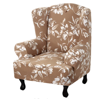 Stretch Printed Wing Chair Slipcoves