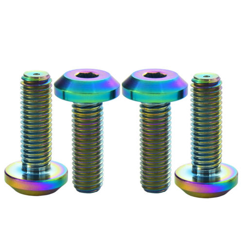 M8X25 Rainbow Titanium Ti Gr5 Allen Hex Bike Motorbike Bolts Screws