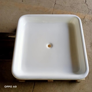 Freestanding Cast Iron Porcelain Shower Tray 42 Inch Black Paint Chrome Claw Foot