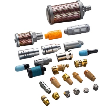 Sintered Air Pneumatic Bronze Stainless Steel Brass Exhaust Muffler Silencer