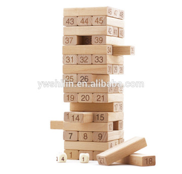 48 pcs high quality wooden building blocks for kids