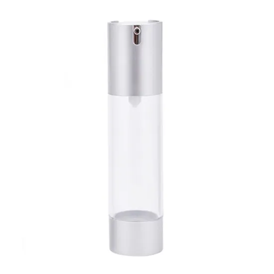 30ml aluminum silver airless pump spray cream bottle