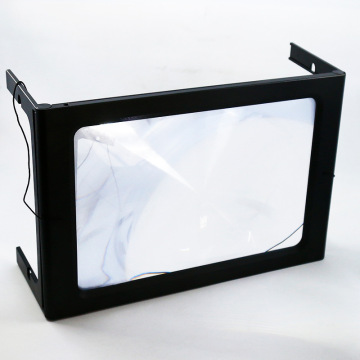 Ultrathin Large PVC Lens Plastic Sheet Magnifier with 12 LED Light - Hot Sell
