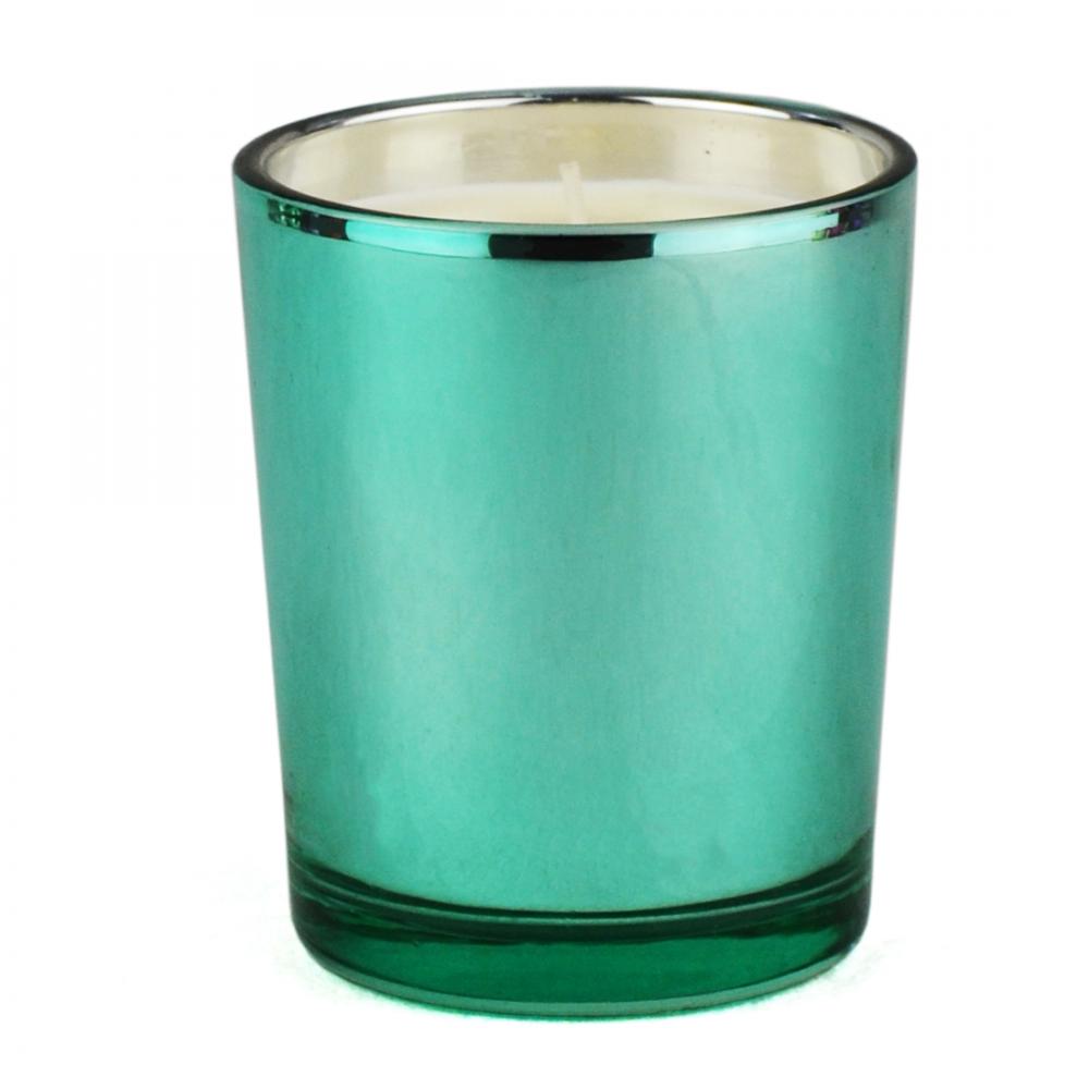 Velas de jarra de vidrio galvanizado perfumada barata