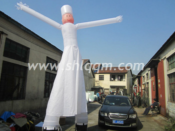White inflatable air dancers inflatable wave man
