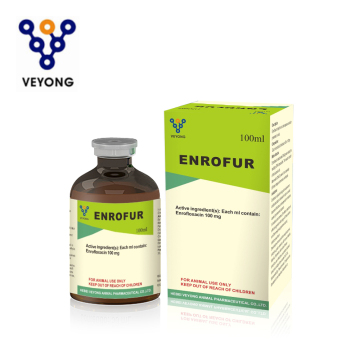 10% di enrofloxacina per iniezione per suino