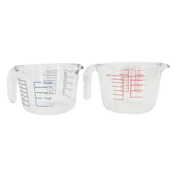 Customized Eco-Friendly Glass Measuring Mixing Cup with Scale