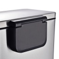 46L de basura de cocina rectangular de acero inoxidable