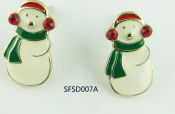 Fashion Jewelry Christmas Serise-Lovely Snowman Earring