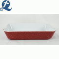 Fashion style container rectangular bakeware with binaural