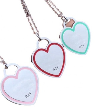 Iywu Aceon Stainless Steel Hot Peach Locket Pendant