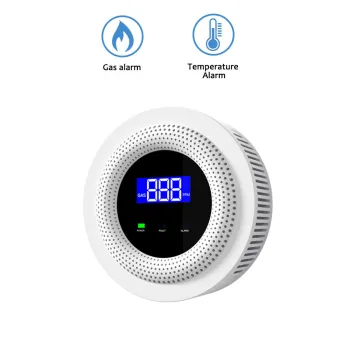 Tuya WiFi Smart Methane/Natural Gas Leak and Temperature Detector Sensor - Works with SmartLife and IFTTT