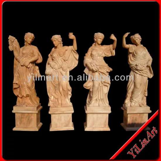 Marble Four season statues,Garden Fairy statue,Stone Godness statue (YL-R529)
