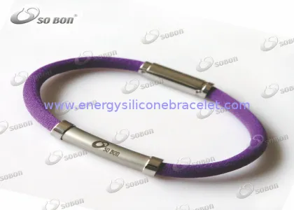Sport Rope Bracelet / Silicone Titanium Health Bracelet With Various Kinds Of Color