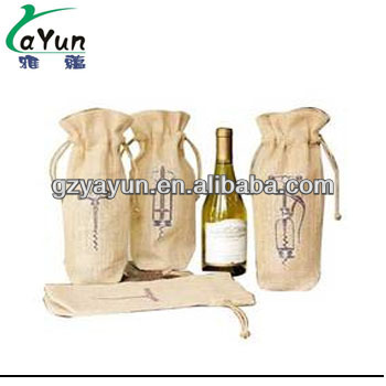 2016 new style jute drawstring cheap small gift bag