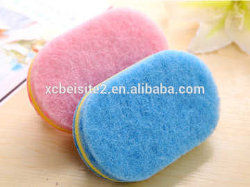 Q049 Plastic handle kitchen cleaning sponge bath brush