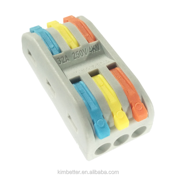 Kimbetter KB58A-3 Plastic Push Button without Screw Terminal Connectors - Push in Wire Connector