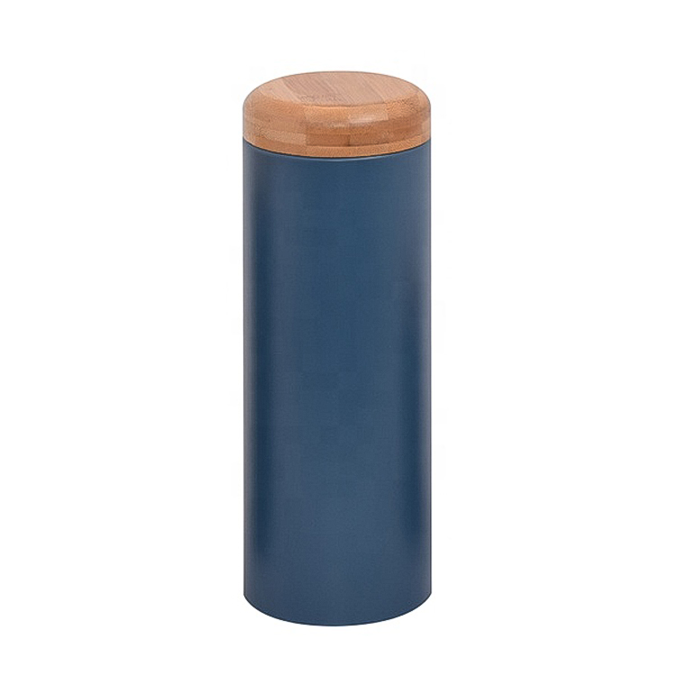 blue slim storage canister