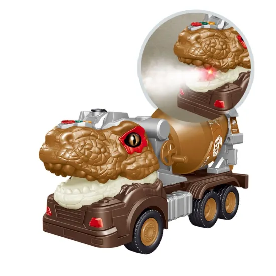 Lucky Toys: Dinosaur Car and Construction Engineering Vehicle Playset for Kids