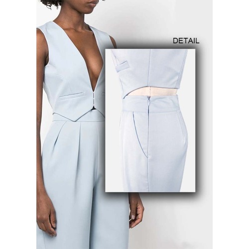 Sleeveless Deep V Collar Waistcoat Bodycon Top