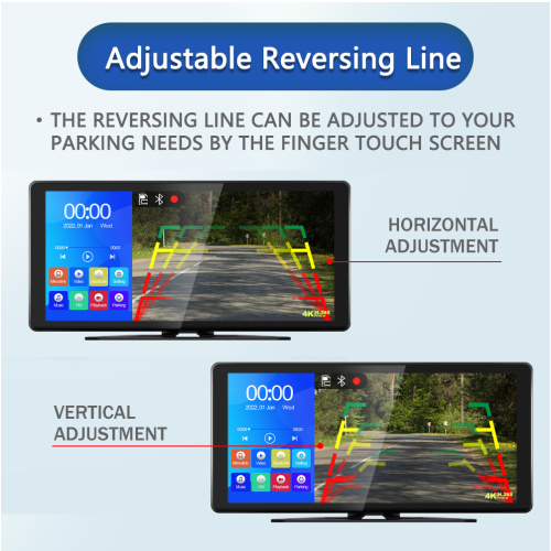 10.36 inch Vehicle Monitoring System Wired MirrorLink