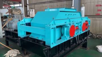 Quartz stone hydrulic double roll crusher machine