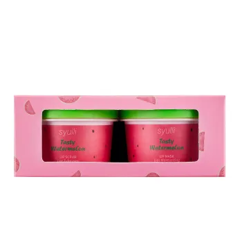 Vegan Watermelon Nourish Dry Lips Hydrating Lip Exfoliator Sleeping Mask Scrub