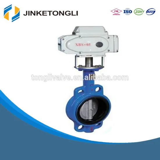 API 609 metal seat flange motorized actuator butterfly valve JKTL BT043L