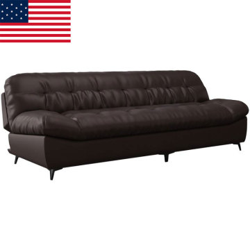 Multifunctional Reclining Leather Office Sofa Bed with Coffee Table