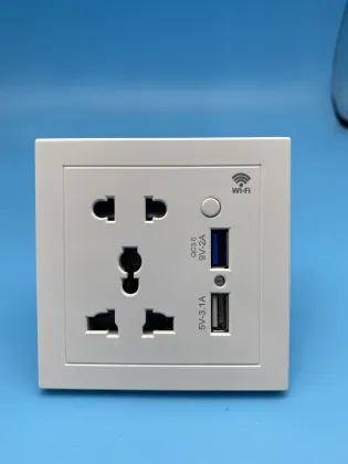 Tuya Smart Home WiFi Smart Socket with USB Port - Compatible with Google Home and Alexa