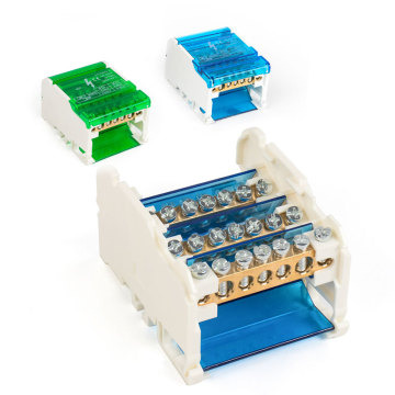 Modular Junction Box Series 407 Guía: Bloque de terminal de riel de guía británica, impermeable 4 en 7 out