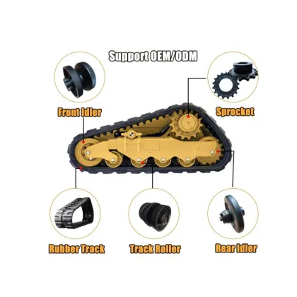 Wacker Neuson SM Series Compact Track Loader Undercarriage Parts: Front Idler, Rear Idler, Sprocket, Bottom Roller, Rubber Track