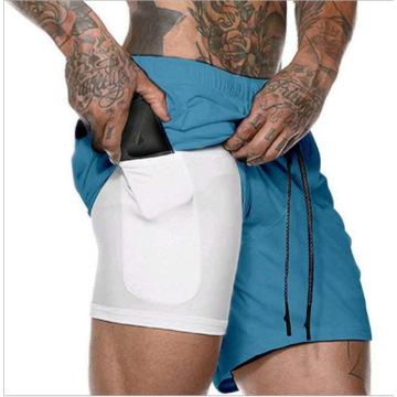 2 in 1 Workout Laufshorts für Herren