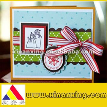 christmas gift card printing with silk knot