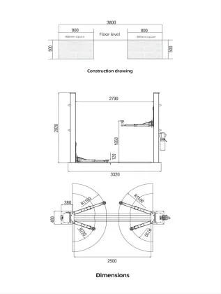 Auto Launch Two Post Car Lift With CE