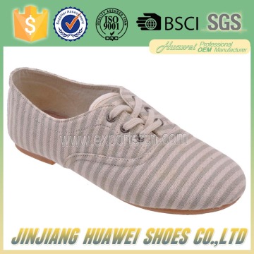 China factory women flat shoes canvas shoes for summer