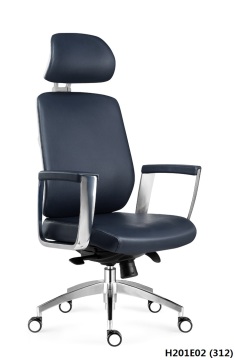 Leather or mesh high back office chair