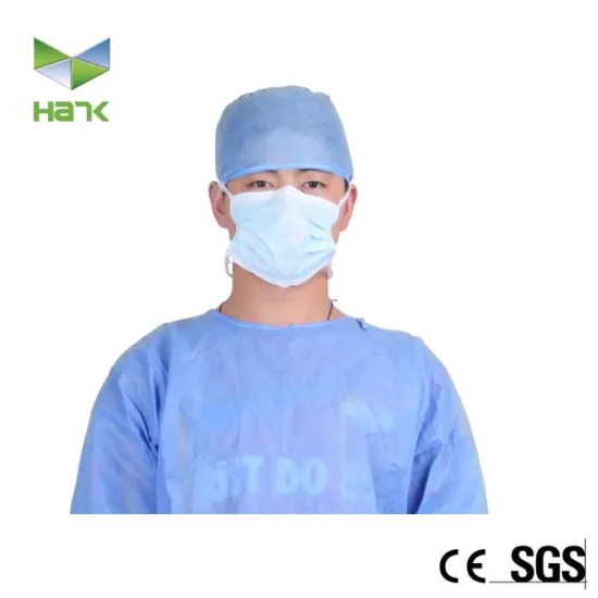 Disposable non-woven tie on doctor cap