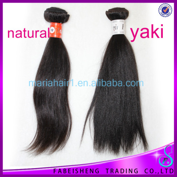 clip-in human hair extension yaki straight black