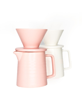 Hot ceramic V60 pour over coffee Dripper set