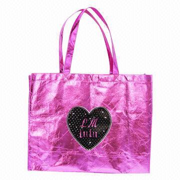 Promotional Laminated Nonwoven Shopping Bag, Customized Sizes, Colors and Logos are Accepted