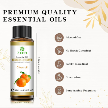 Cuidado com óleo cítrico natural 100 % Óleo essencial para cuidados com o corpo | Óleo de Sooth Breeze Citrus | Shampoo e ar de essência cítrica