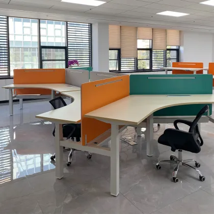 Office Electric Corner Standing Desk Workstation